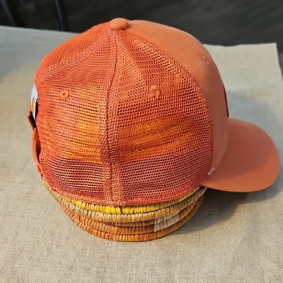 Carhartt Terracotta Orange Snapback Trucker Hat Mesh Back Hat - Picture 4 of 5